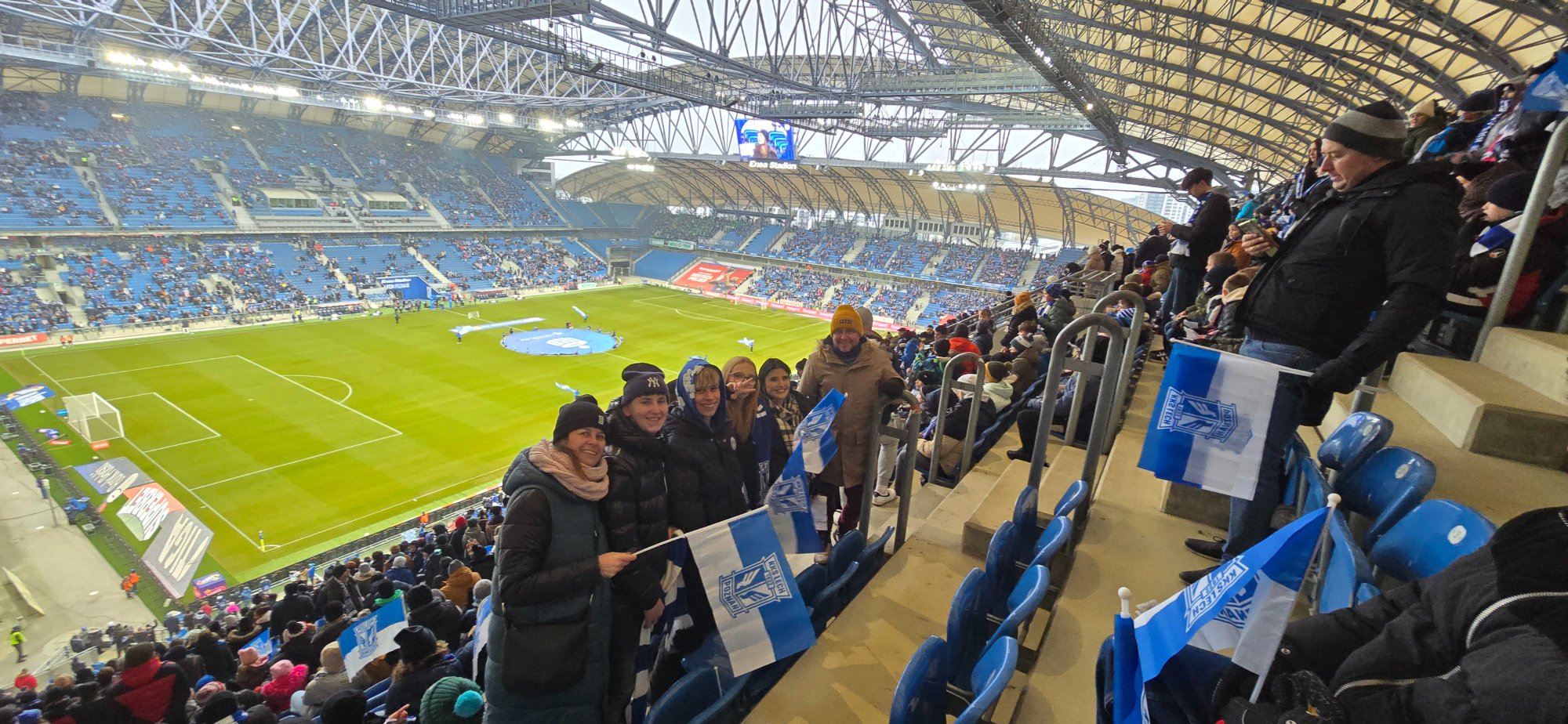 „Kibicuj z klasą” -mecz piłki nożnej drużyny Lecha Poznań.