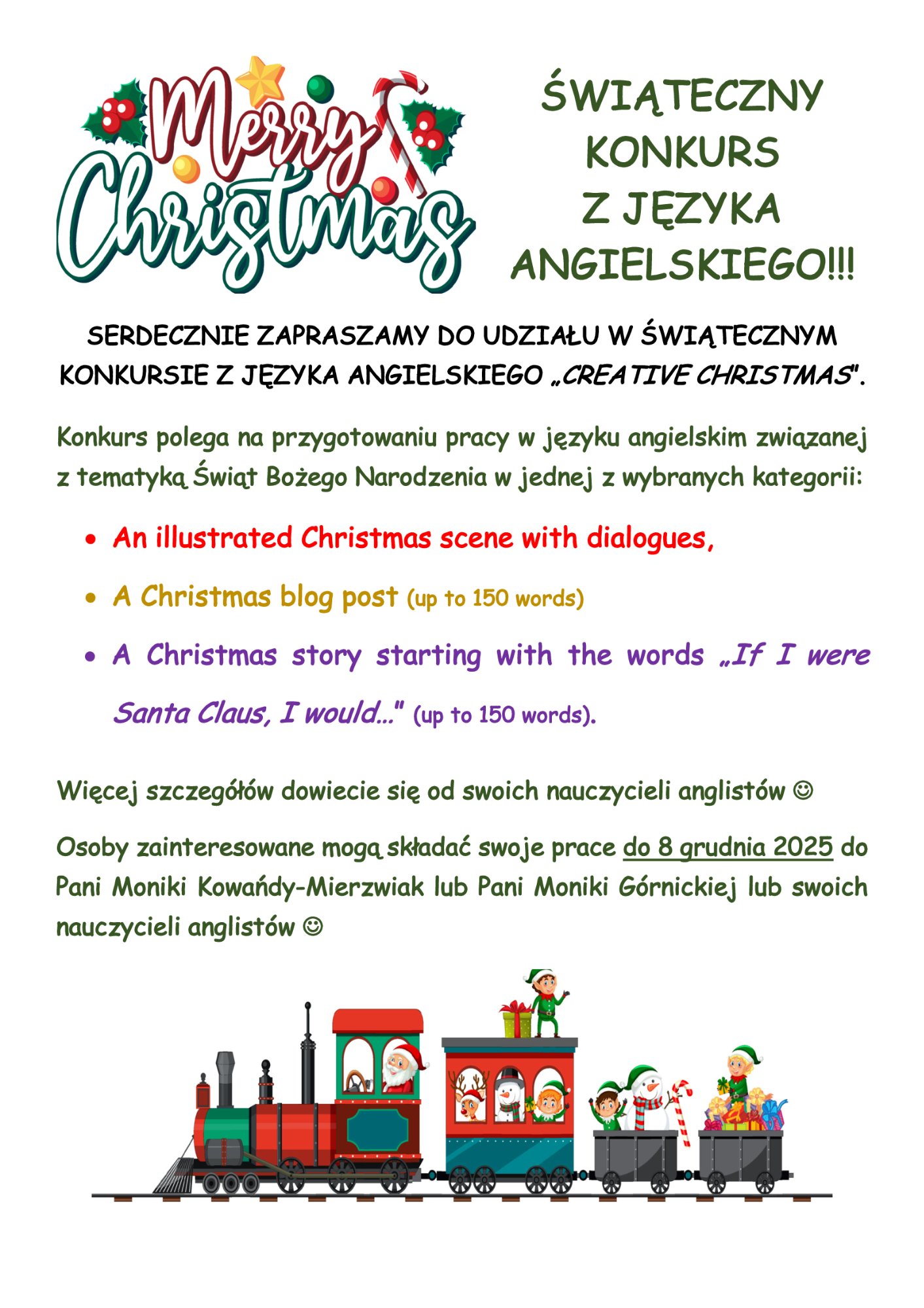 Konkurs z języka angielskiego.