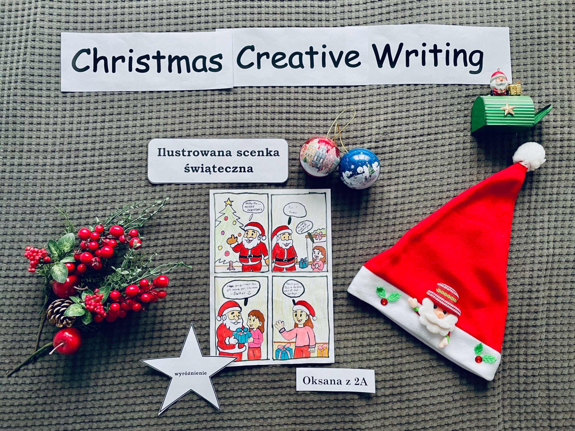 🎄✨ Wyniki konkursu świątecznego z języka angielskiego „Creative Christmas” ✨🎄.